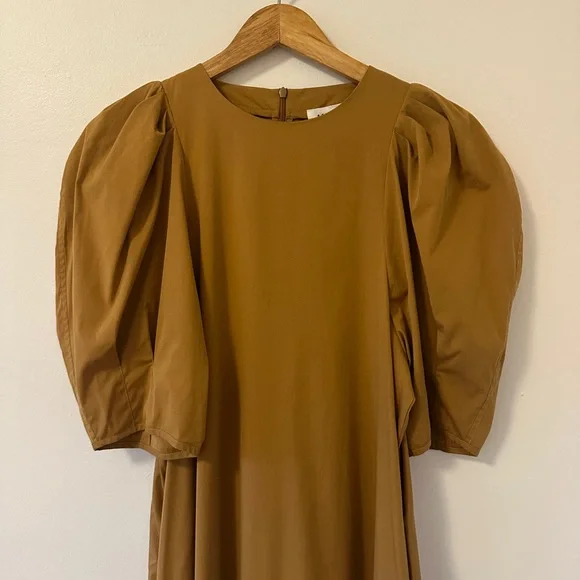 Mr. Larkin Molly Puff Sleeve Modern Weaving Dress in Sierra | Size Small - Picture 3 of 9